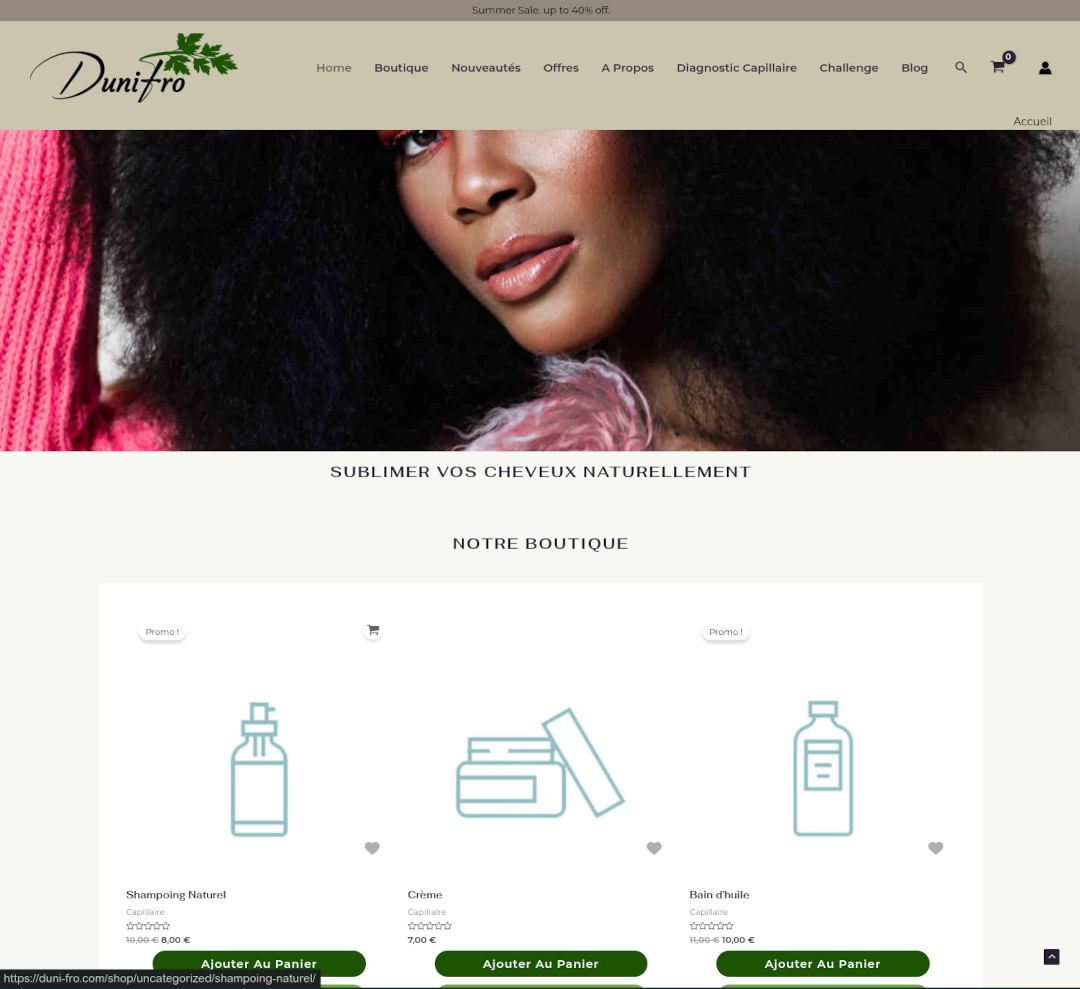 Tienda Online de Productos Capilares